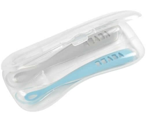 Beaba Set of 2 Spoon Travel Set - Cloud/Rain - 913468