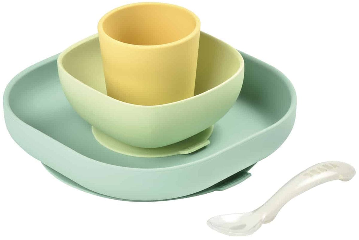 Beaba Silicone Suction Meal Set - Pastel