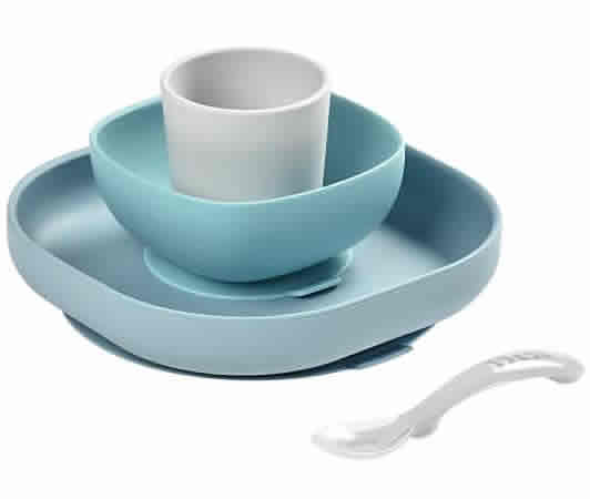 Beaba Silicone Suction Meal Set - Rain - 913472