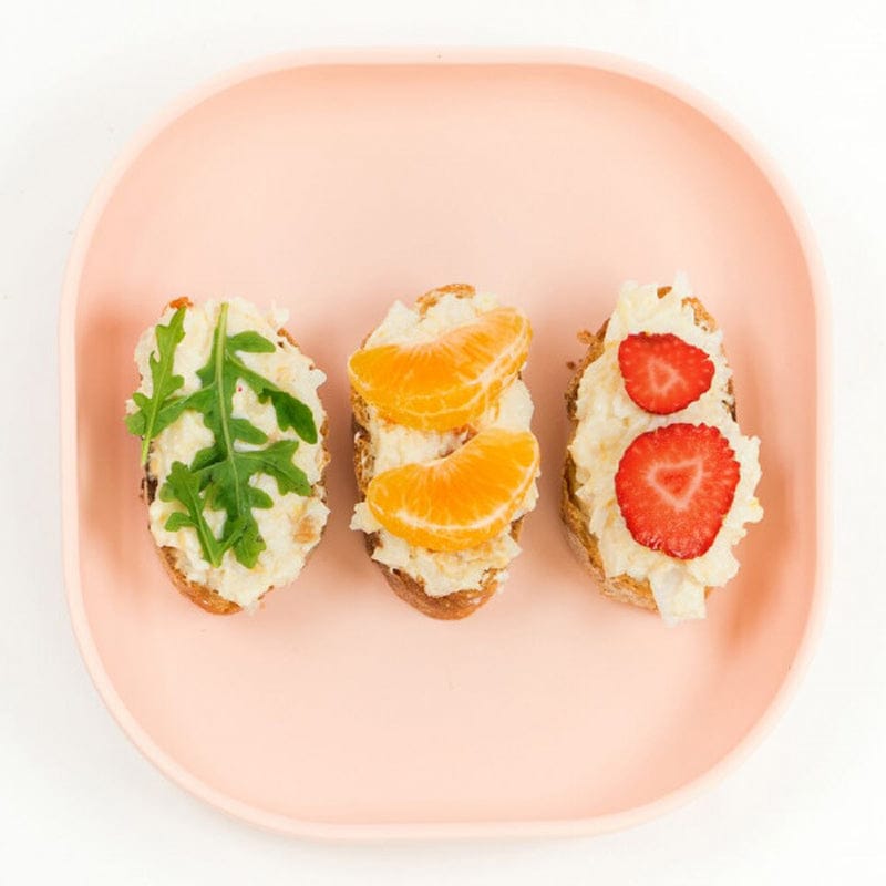 Beaba Silicone Suction Meal Set - Rose - 913429