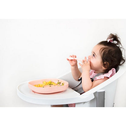 Beaba Silicone Suction Meal Set - Rose - 913429