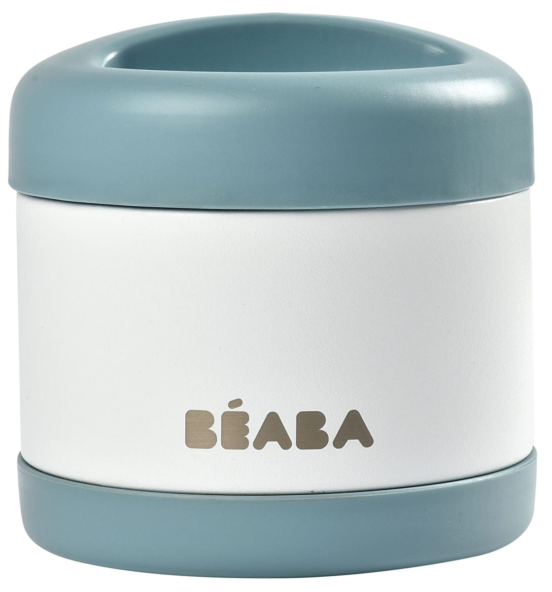 BEABA Stainless Steel Insulated Jar, 16 oz - Baltic Blue / Cloud - 912909