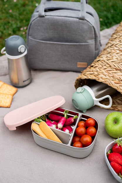 BEABA Stainless Steel Lunch Box - Rose - 914002