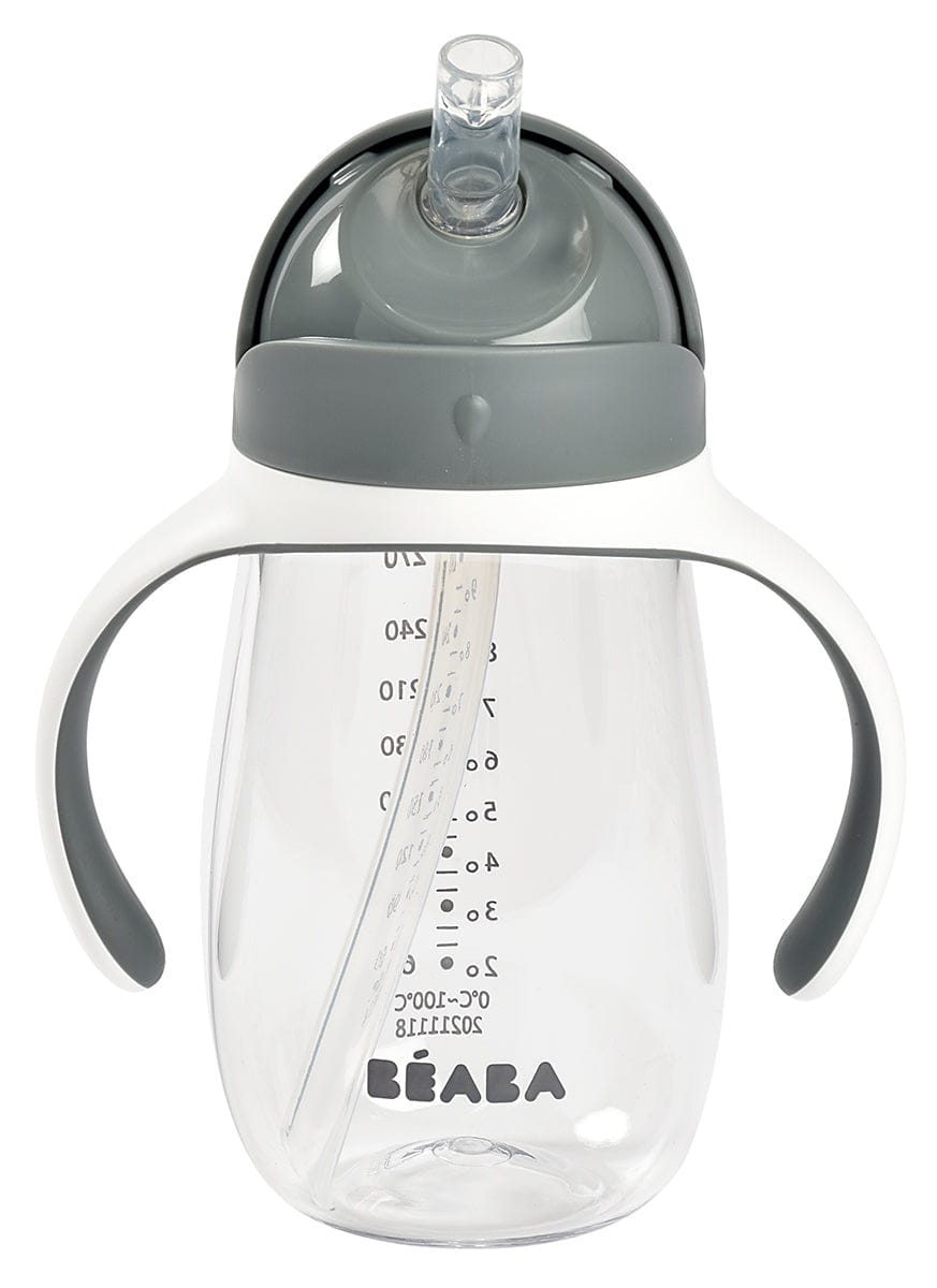 BEABA Straw Sippy Cup - Charcoal - 913534