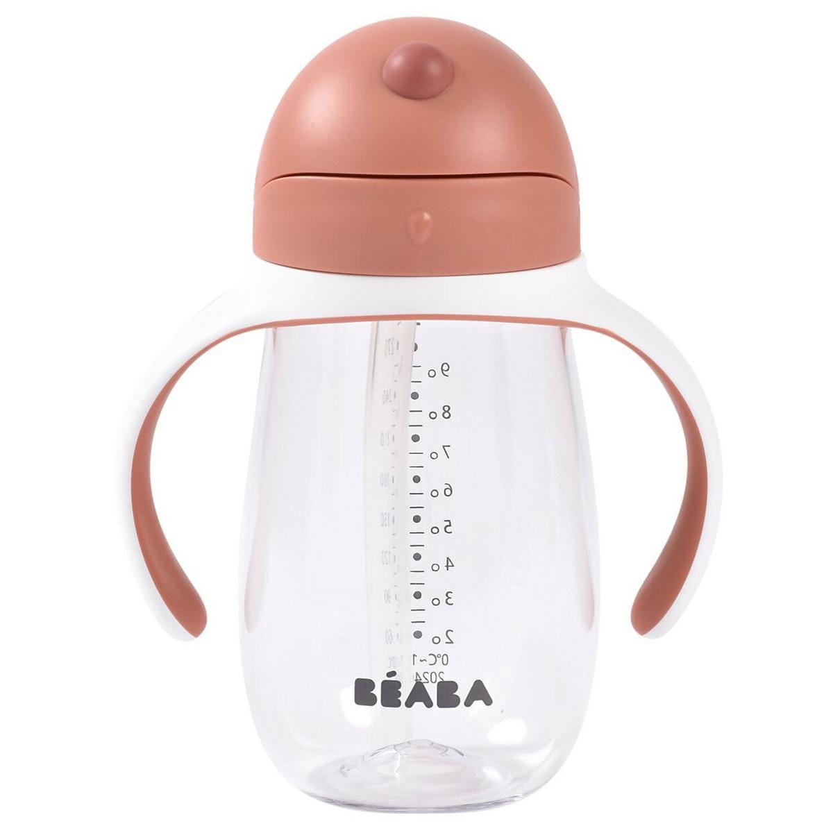Beaba Straw Sippy Cup - Terracotta - 913586