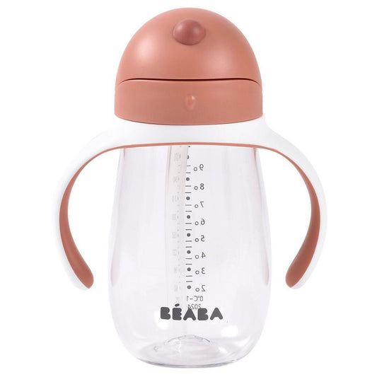 Beaba Straw Sippy Cup - Terracotta - 913586