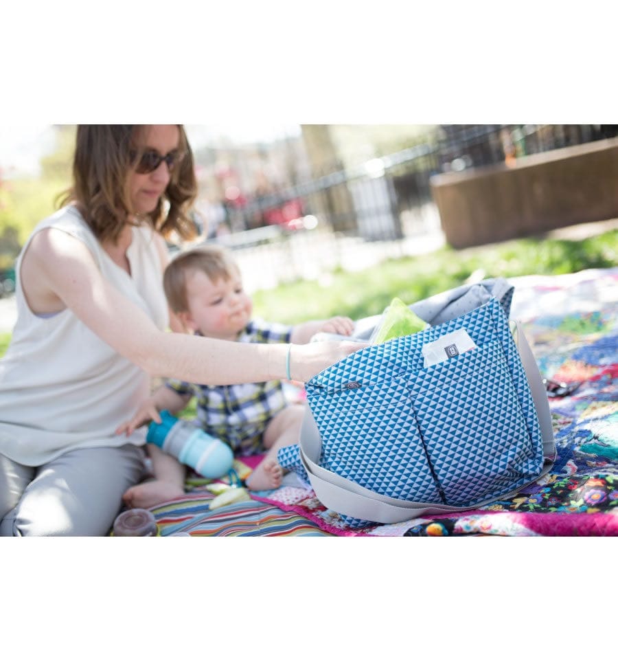 Beaba Vienna Diaper Bag - Blue Play Print - 940207