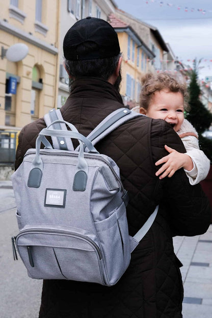 Beaba Wellington Backpack Diaper Bag - Grey - 940262