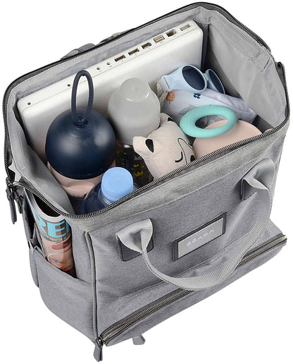 Beaba Wellington Backpack Diaper Bag - Grey - 940262