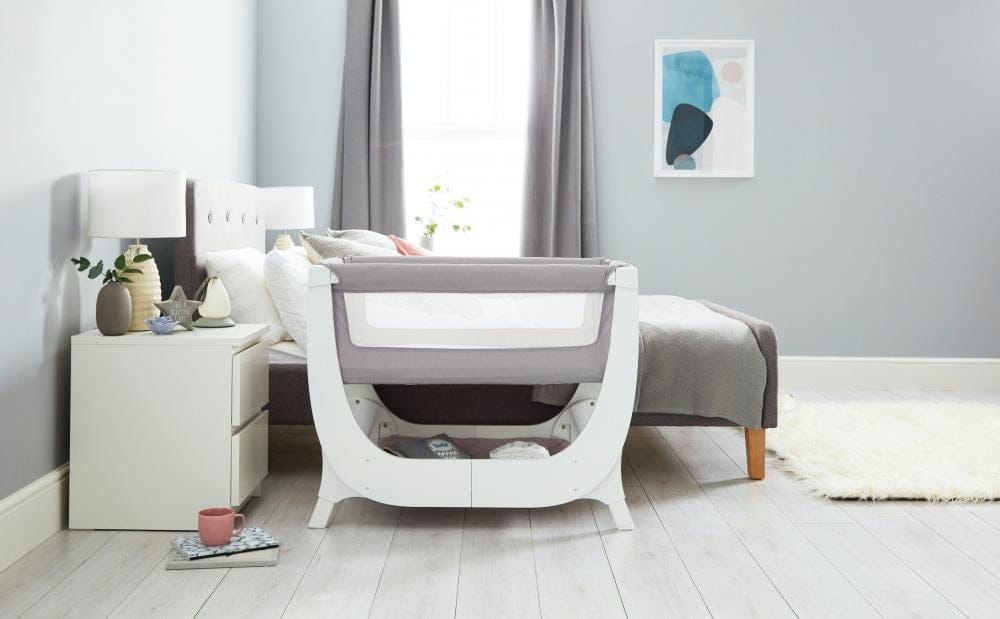 BEABA x Shnuggle Air Bedside Sleeper Infant Crib - Dove Grey - 780220