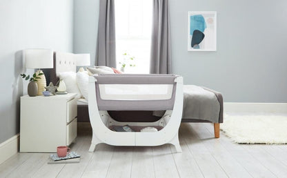 BEABA x Shnuggle Air Bedside Sleeper Infant Crib - Dove Grey - 780220