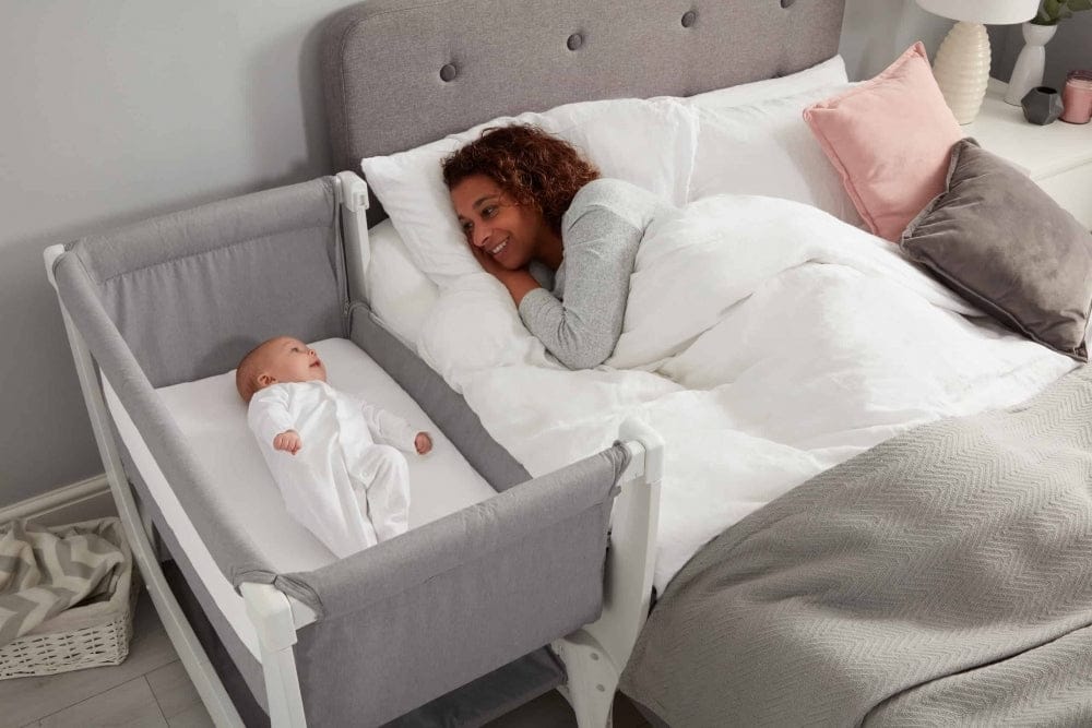 BEABA x Shnuggle Air Bedside Sleeper Infant Crib - Dove Grey - 780220