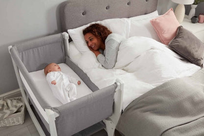 BEABA x Shnuggle Air Bedside Sleeper Infant Crib - Dove Grey - 780220