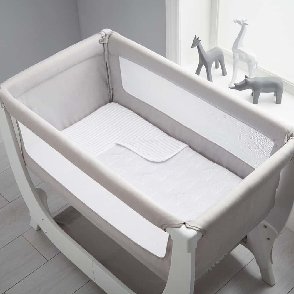 BEABA x Shnuggle Bedside Sleeper Infant Crib Bedding Set - Cloud - 780223