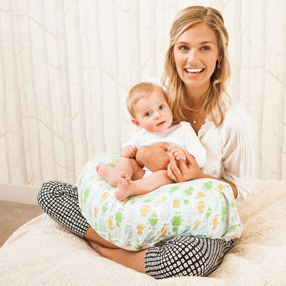 Bebe au Lait Simple Nursing Pillow Cover - Robots - PCLRB
