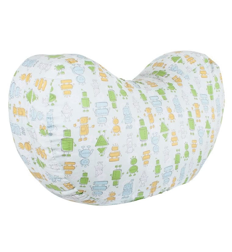 Bebe au Lait Simple Nursing Pillow Cover - Robots - PCLRB