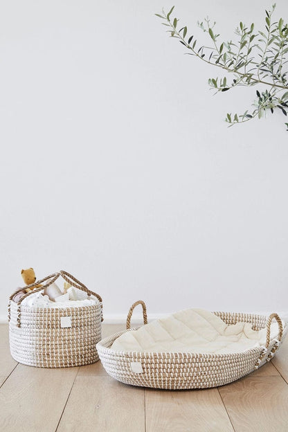 BEBE BASK LILY Diaper Caddy - Natural - BB-LILY-01CS
