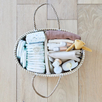 BEBE BASK LILY Diaper Caddy - Natural - BB-LILY-01CS