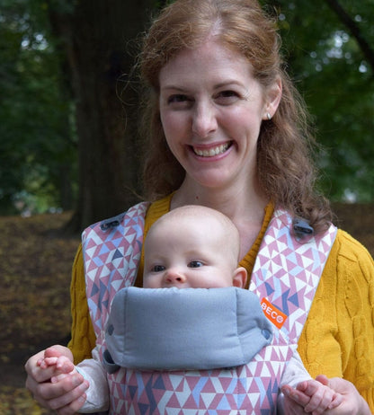 Beco Baby Gemini Baby Carrier - Geo Dusty Pink - GPHC-GEOP