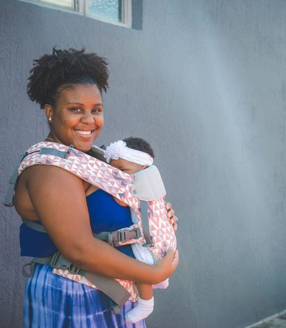 Beco Baby Gemini Baby Carrier - Geo Dusty Pink - GPHC-GEOP