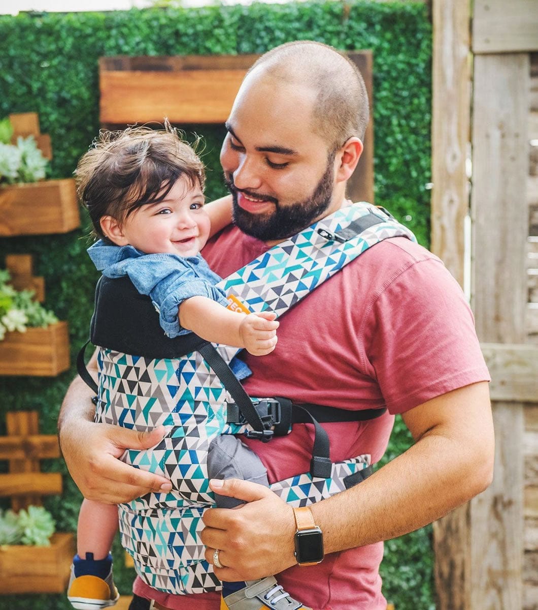 Beco Baby Gemini Baby Carrier - Geo Teal Blue - GPHC-GEOB