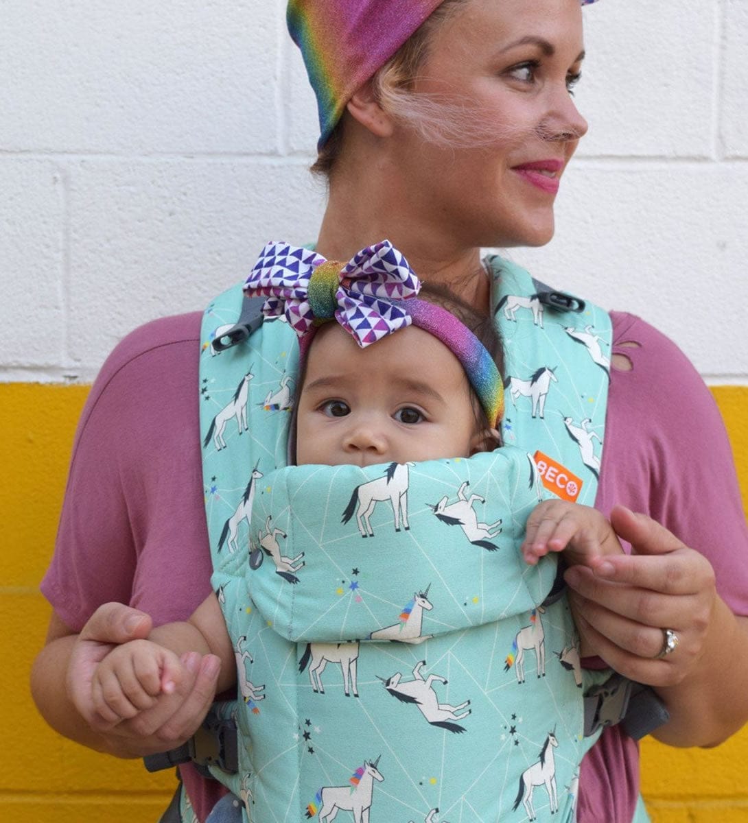 Beco Baby Gemini Baby Carrier - Unicorn Magic Mint - GPHC-UNIC