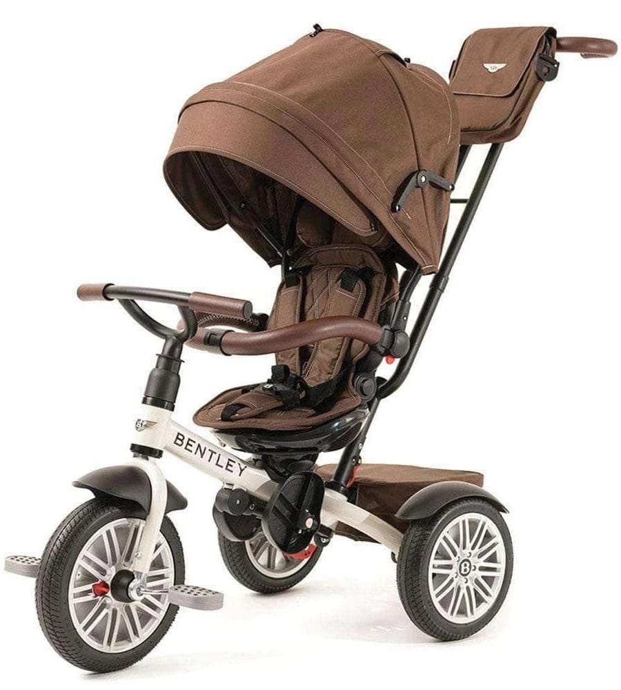 Bentley 6-in-1 Baby Stroller / Kids Trike - Satin White - BN1W