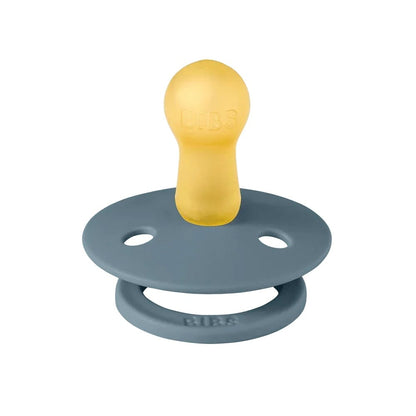 BIBS Colour 2-Pack Natural Rubber Latex Pacifiers, Size 2 - Petrol/Petrol