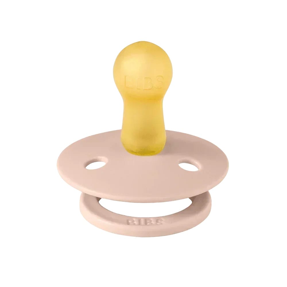 BIBS Colour 2-Pack Natural Rubber Latex Pacifiers, Size 3 - Blush/Blush