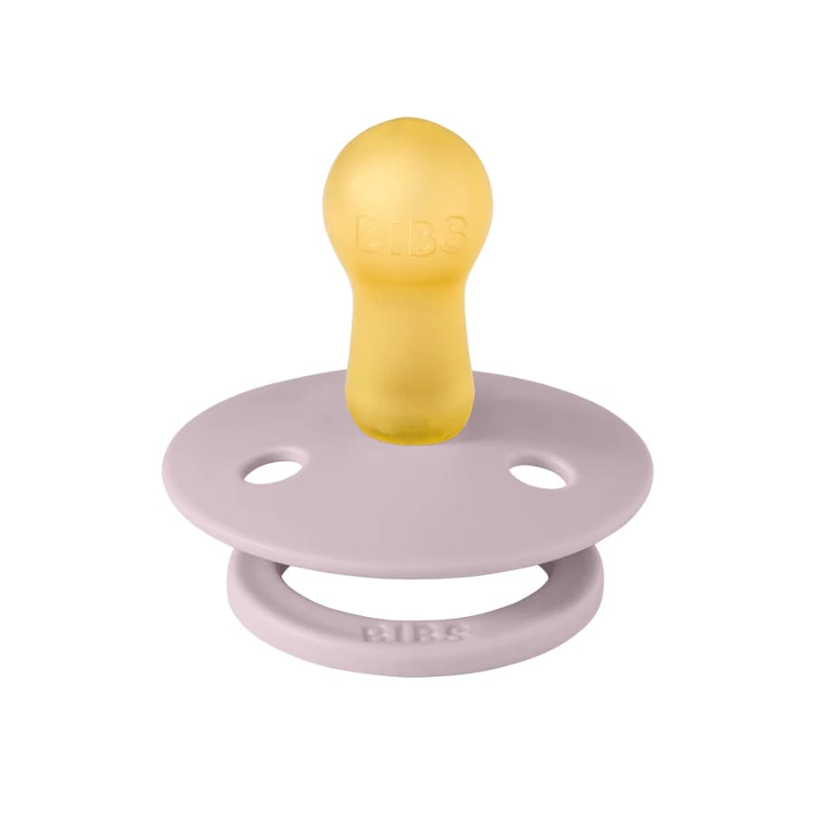 BIBS Original Colour Pacifier, 2 Pack - Blossom/Dusky Lilac - Size 1 (0+ m) - 110416