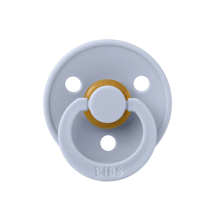 BIBS Original Colour Pacifier, 2 Pack - Dusty Blue/Steel Blue - Size 1 (0+ m) - 110428