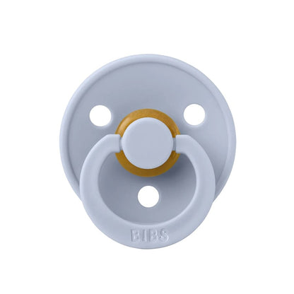 BIBS Original Colour Pacifier, 2 Pack - Dusty Blue/Steel Blue - Size 1 (0+ m) - 110428