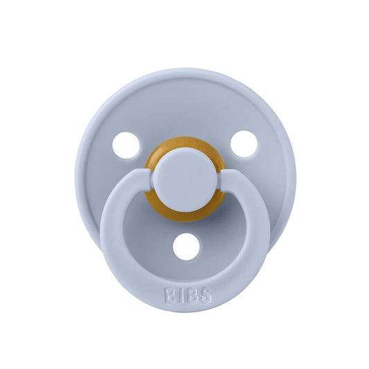 BIBS Original Colour Pacifier, 2 Pack - Dusty Blue/Steel Blue - Size 1 (0+ m) - 110428