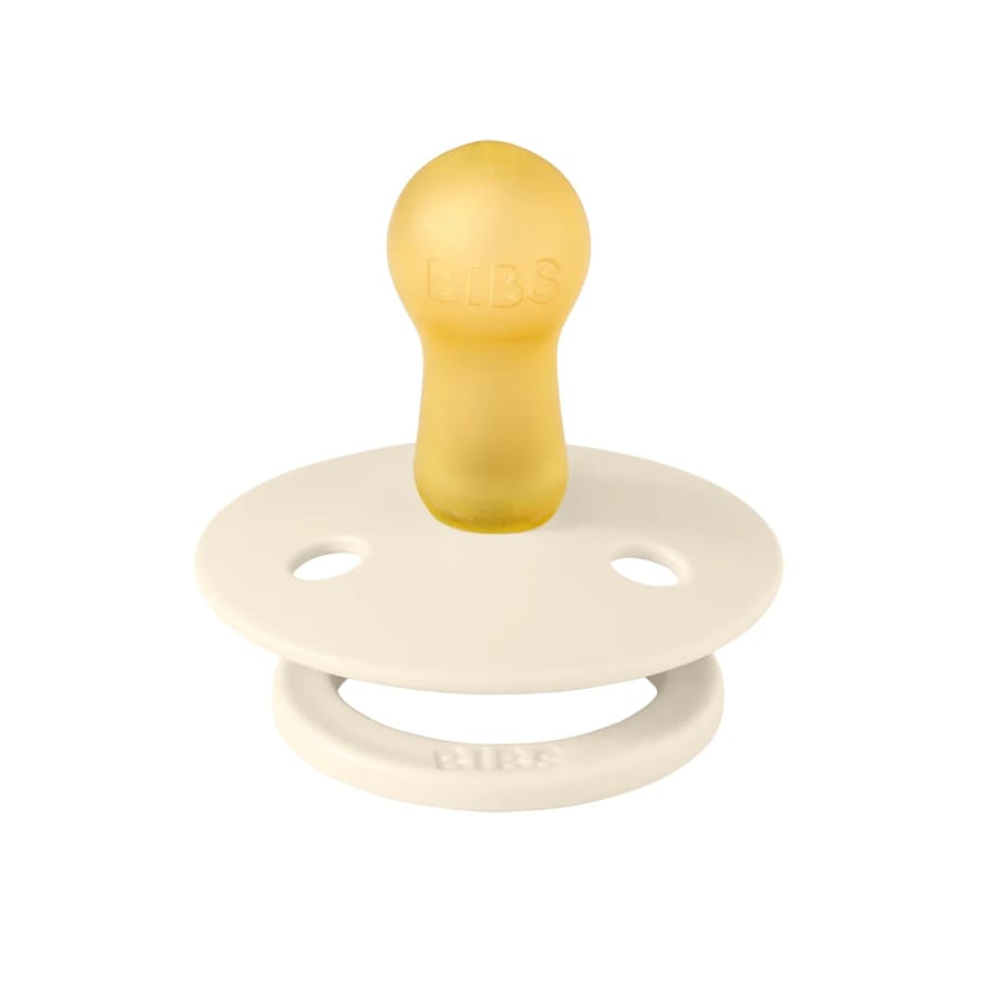 BIBS Original Colour Pacifier, 2 Pack - Ivory/Ivory - Size 1 (0+ m) - 110366