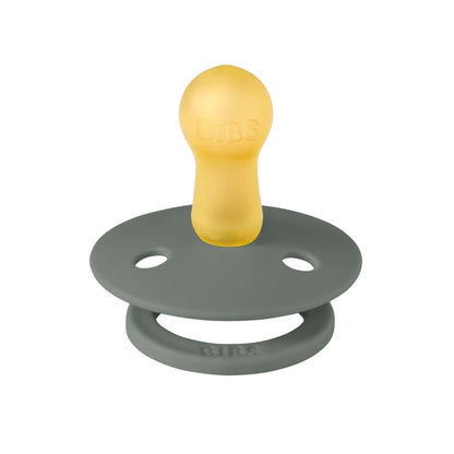 BIBS Original Colour Pacifier, 2 Pack - Vanilla/Pine - Size 1 (0+ m) - 110431
