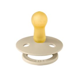 BIBS Original Colour Pacifier, 2 Pack - Vanilla/Pine - Size 2 (6+ m) - 120431