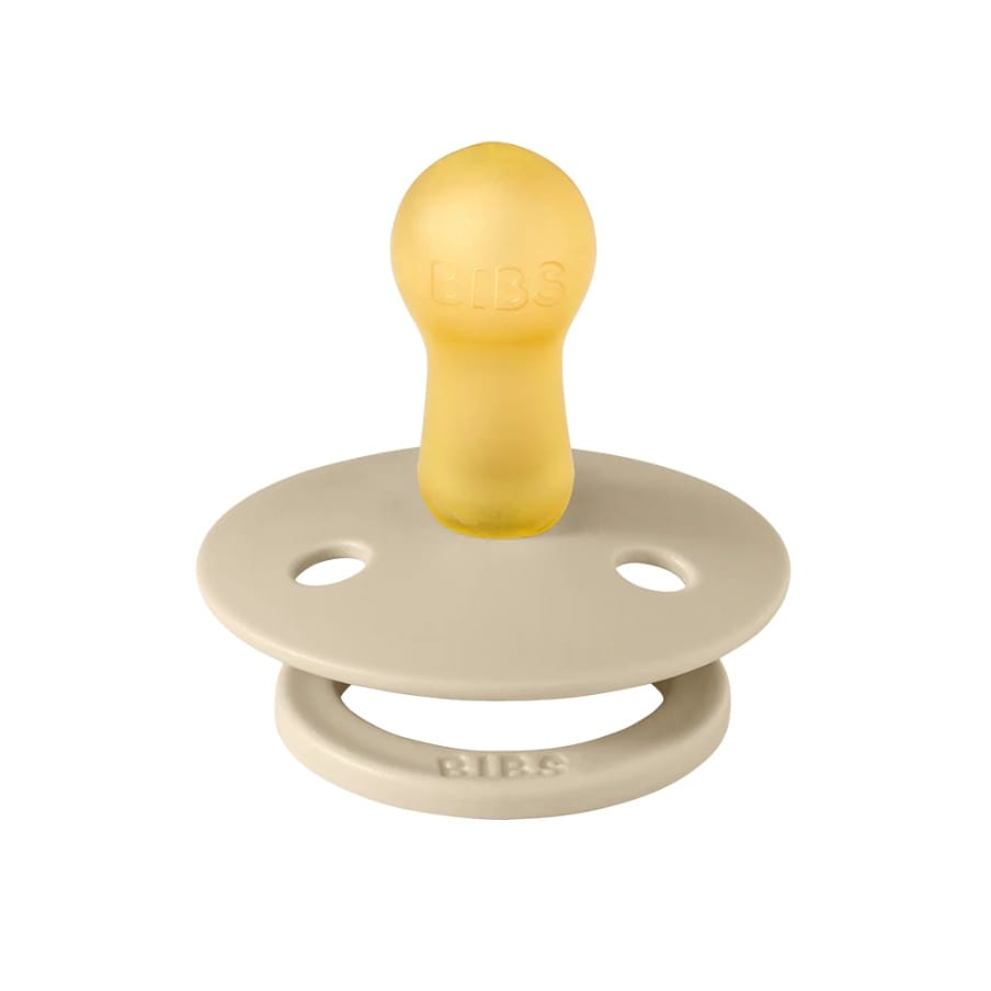 BIBS Original Colour Pacifier, 2 Pack - Vanilla/Vanilla - Size 1 (0+ m) - 110285