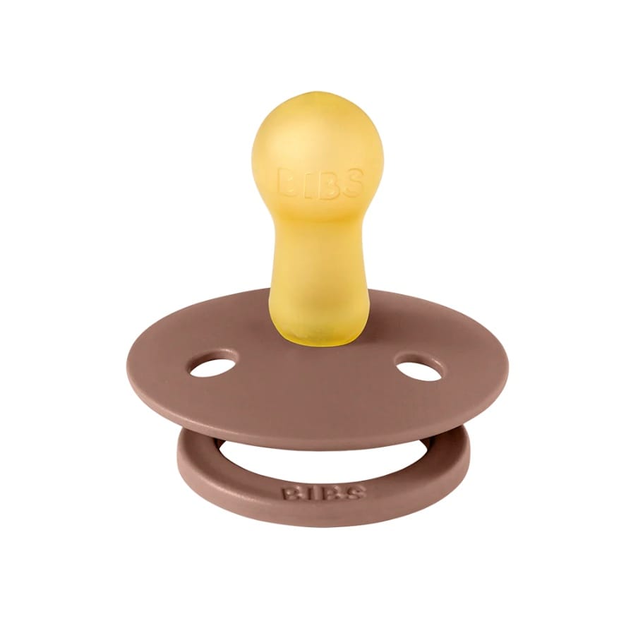 BIBS Original Colour Pacifier, 2 Pack - Woodchuck/Blush - Size 2 (6+ m) - 120215