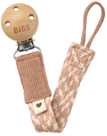 BIBS Pacifier Clip - Blush/Ivory - 9401107