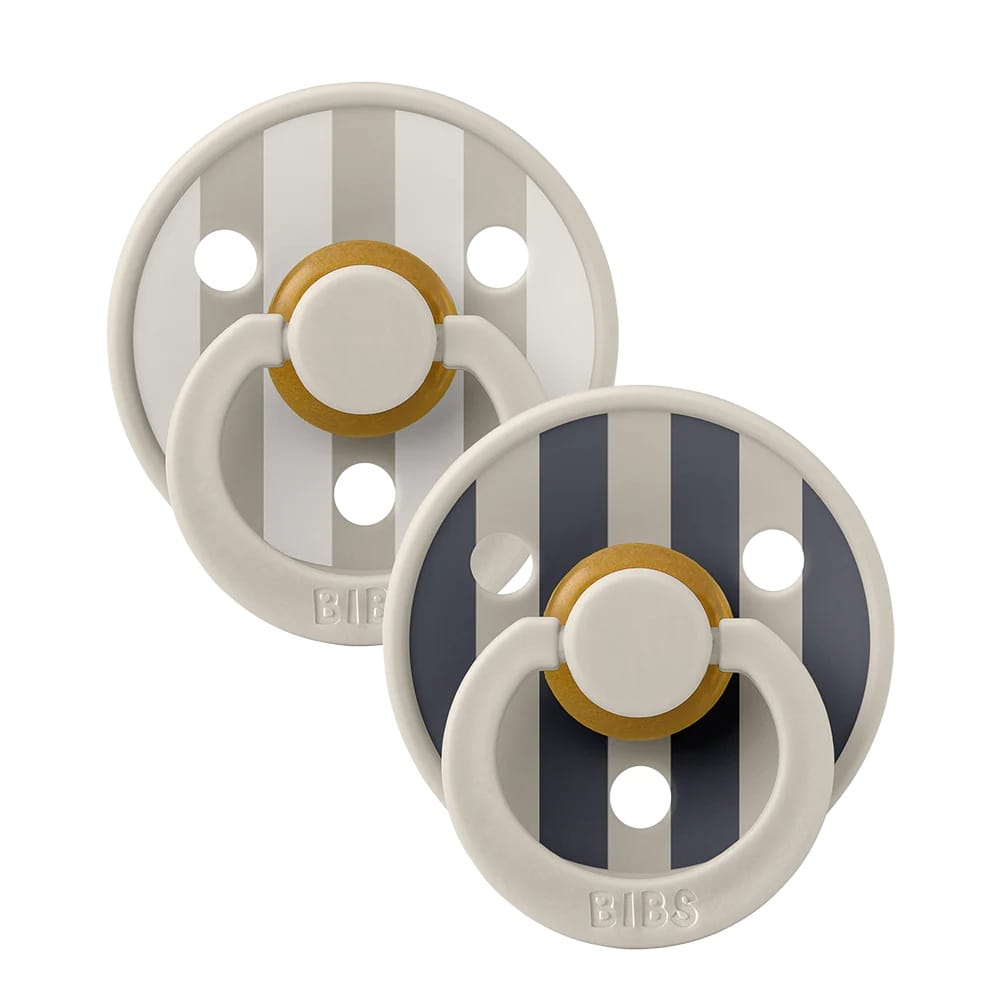 BIBS Studio Colour Pacifier, 2 Pack - Block Sand Mix - Size 1 (0+ m)