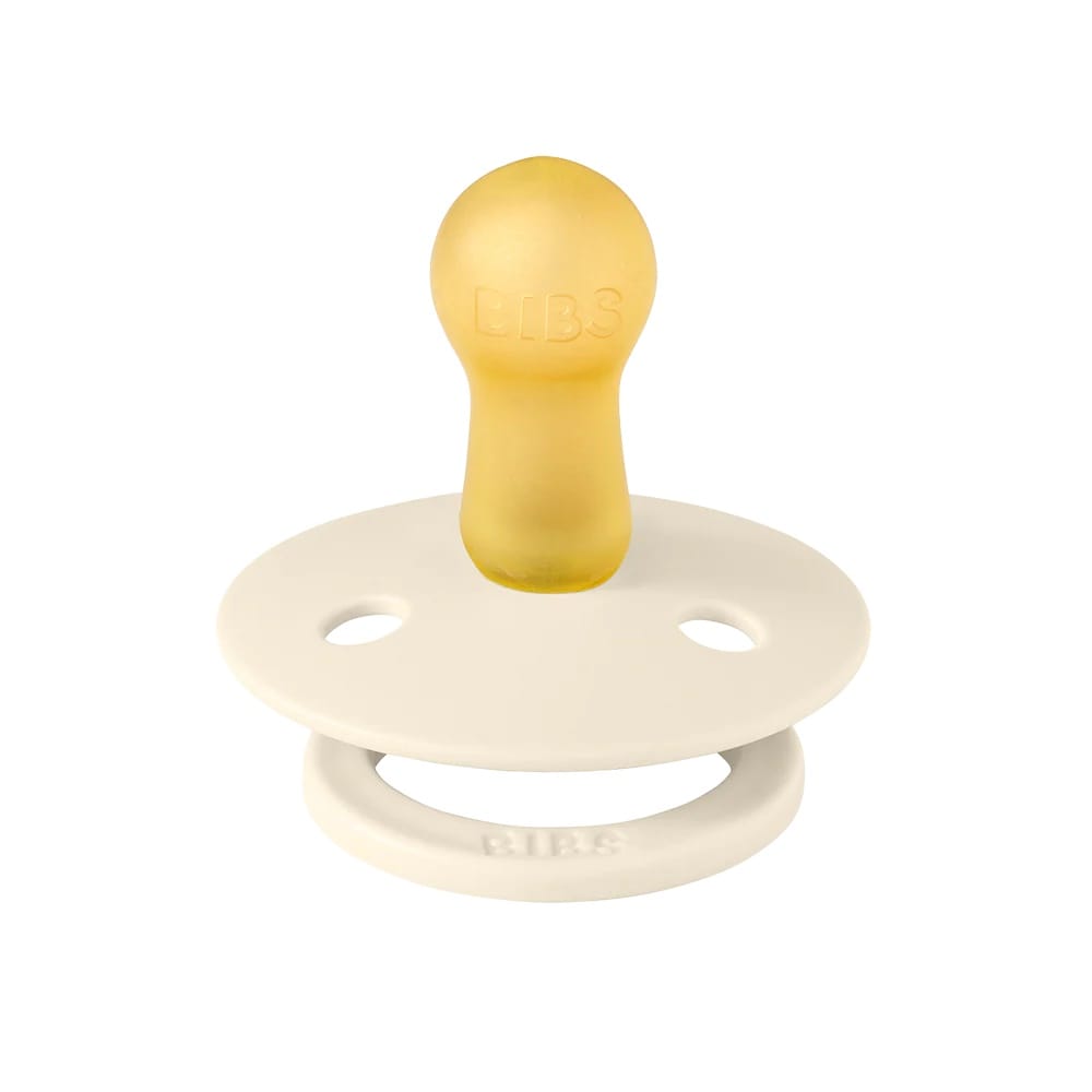 BIBS Studio Colour Pacifier, 2 Pack - Pin Ivory/Vanilla Mix - Size 1 (0+ m)