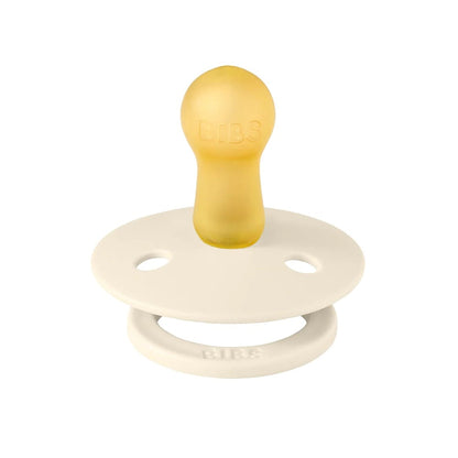 BIBS Studio Colour Pacifier, 2 Pack - Pin Ivory/Vanilla Mix - Size 1 (0+ m)