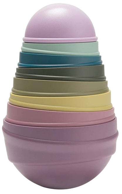 BIBS Wobbly Tower Bright Rainbow - 4100101