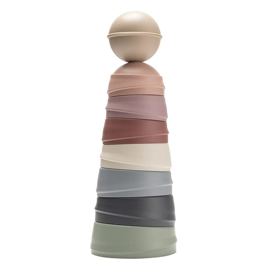 BIBS Wobbly Tower Pastel Rainbow - 4100100