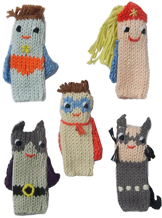 Blabla Kids Finger Puppets, Set of 5 - Super Hero - 1-06-017