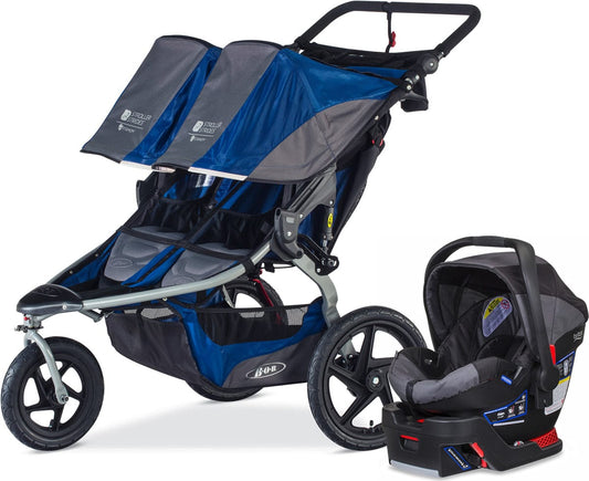 BOB 2017 / 2018 Travel System Strides Fitness Duallie Travel System - Blue / Black