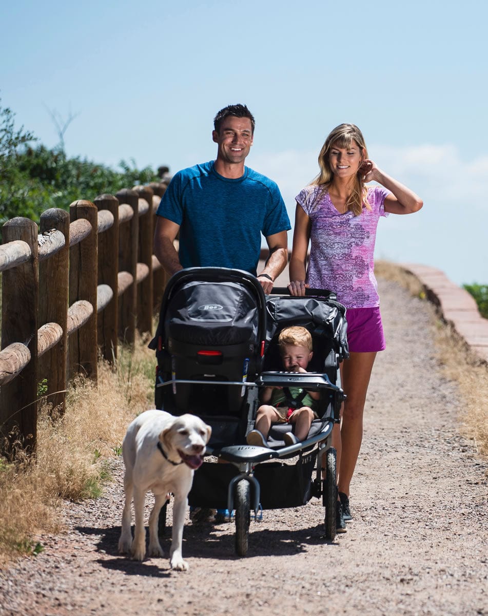 BOB 2017 / 2018 Revolution FLEX 2.0 Duallie Double Jogging Stroller - Black