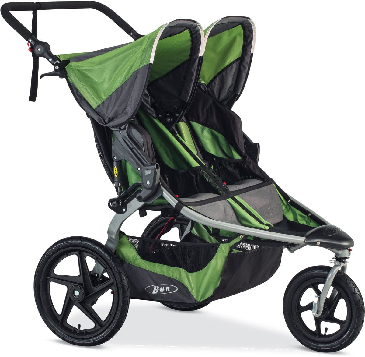 BOB 2017 / 2018 Revolution 2.0 Flex Duallie Double Jogging Stroller - Meadow