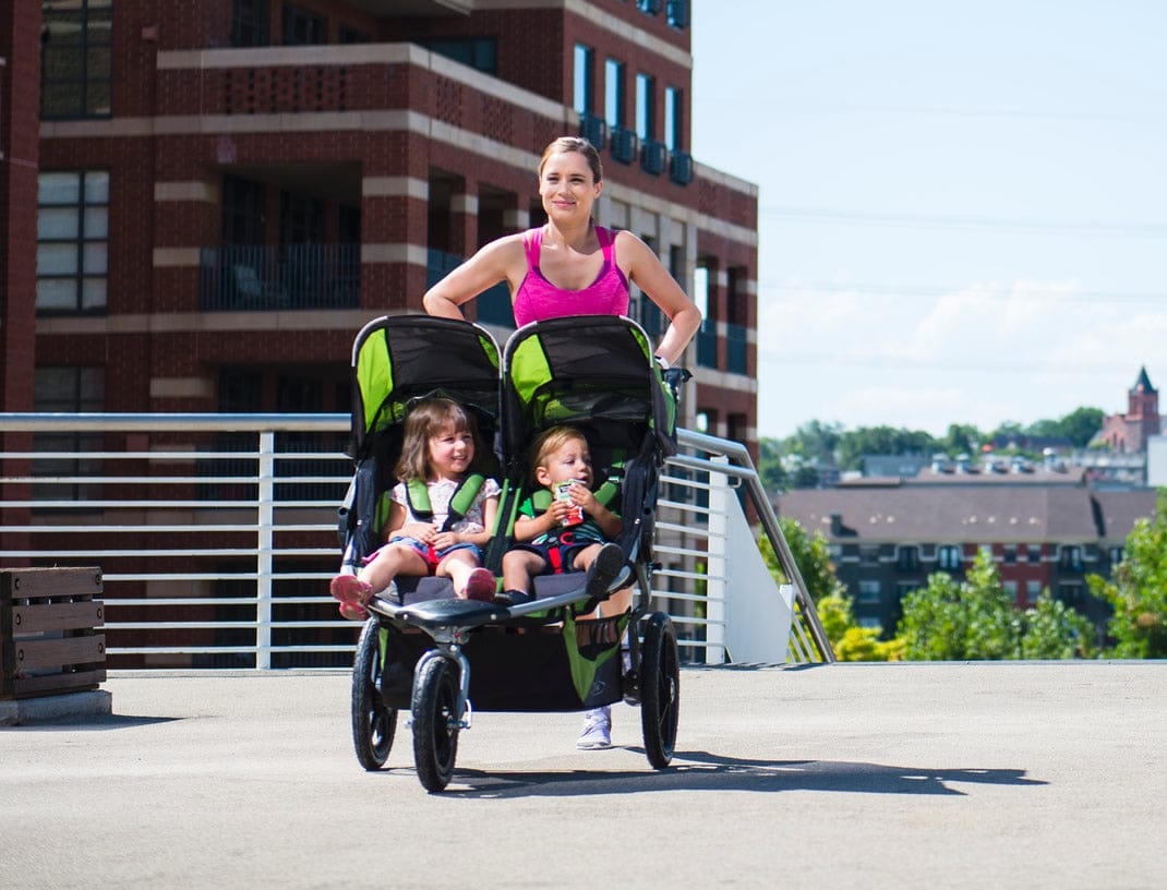 BOB 2017 / 2018 Revolution 2.0 Flex Duallie Double Jogging Stroller - Meadow