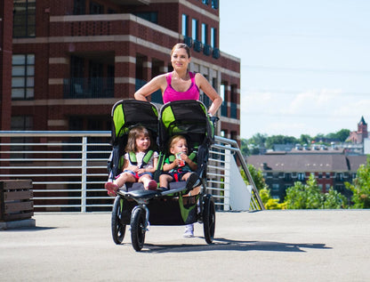 BOB 2017 / 2018 Revolution 2.0 Flex Duallie Double Jogging Stroller - Meadow